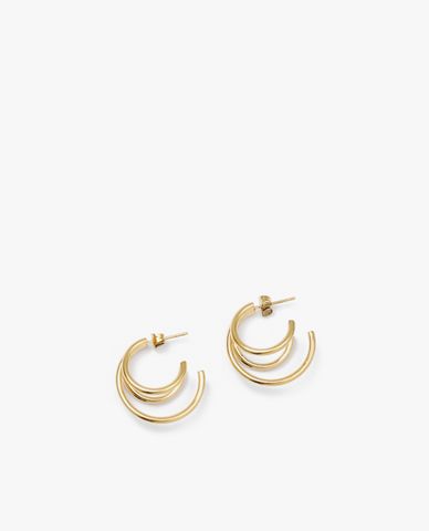  CECI - Khuyên tai nữ khoen tròn hở 3 vòng cá tính 