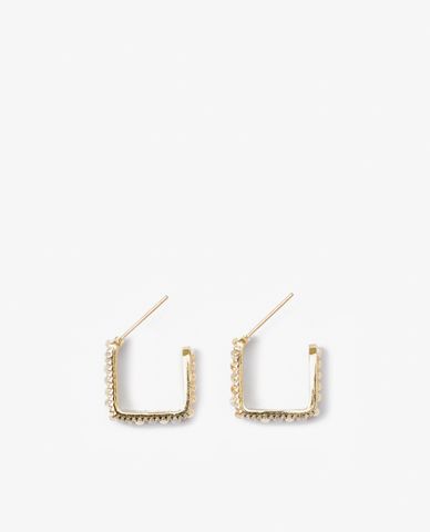  CECI - Khuyên tai nữ khung hình vuông đính đá sang trọng 