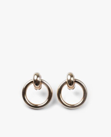  CECI - Khuyên tai nữ dáng tròn bản to thanh lịch 