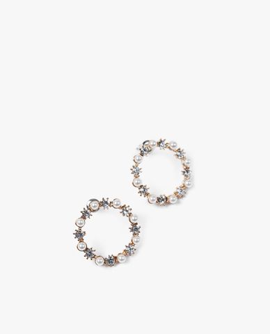  CECI - Khuyên tai nữ xỏ lỗ thiết kế vòng tròn sang trọng 