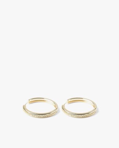  CECI - Khuyên tai nữ khoen tròn đính đá nữ tính 