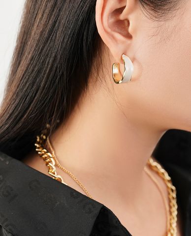  CECI - Khuyên tai nữ khoen tròn dạng hở cá tính 