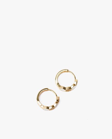  CECI - Khuyên tai nữ khoen tròn phối mặt tổ ong độc đáo 