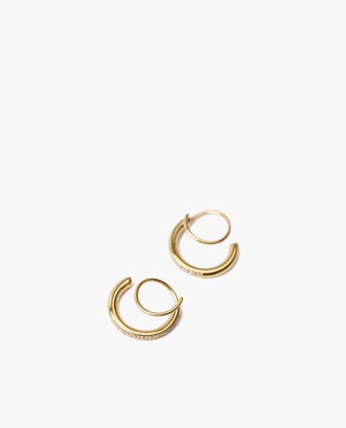  CECI - Khuyên tai nữ khoen tròn xoắn nhiều vòng 