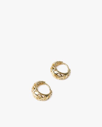  CECI - Khuyên tai nữ khoen tròn bản dày cá tính 