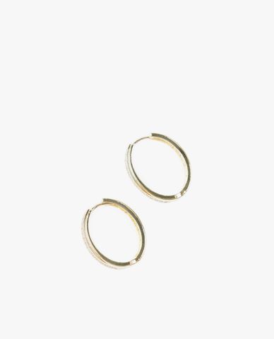  CECI - Khuyên tai nữ khoen tròn đính đá lấp lánh 