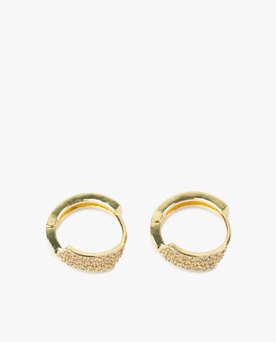  CECI - Khuyên tai tròn đính đá trang nhã 