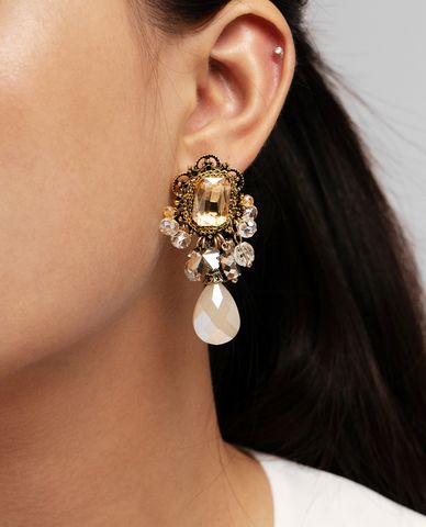  CECI - Khuyên tai nữ đính pha lê sang trọng 