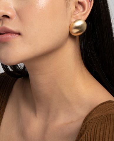  CECI - Khuyên tai nữ hình tròn bản to thời trang 