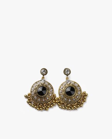  CECI - Khuyên tai nữ thiết kế hình cánh hoa đính đá sang trọng 