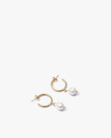  CECI - Khuyên tai nữ khoen tròn phối ngọc trai 