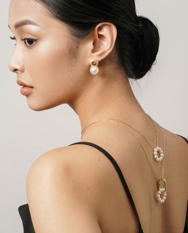  CECI - Khuyên tai nữ hạt tròn sang trọng 