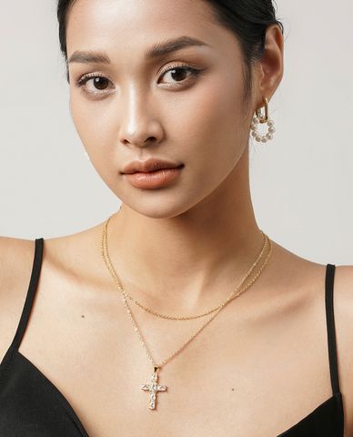  CECI - Khuyên tai nữ chuỗi hạt ngọc nhỏ xinh xắn 