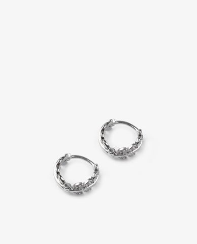  CECI - Khuyên tai nữ khoen tròn thiết kế chiếc lá thời trang 