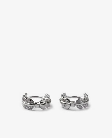  CECI - Khuyên tai nữ khoen tròn thiết kế chiếc lá thời trang 