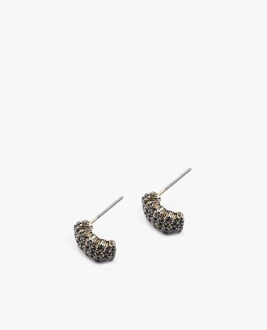  CECI - Khuyên tai nữ xỏ lỗ bản to đính đá 