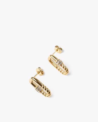  CECI - Khuyên tai nữ khung hình chữ nhật cá tính 