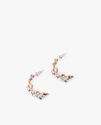  CECI - Khuyên tai nữ đính đá phối hình bướm nhỏ xinh xắn 