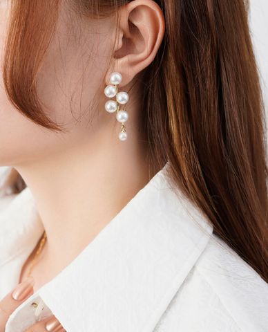  CECI - Khuyên tai nữ đính ngọc trai sang trọng 