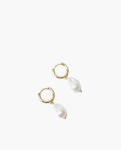  CECI - Khuyên tai nữ khoen tròn phối ngọc trai 