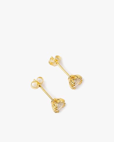  CECI - Khuyên tai dáng xỏ đính đá tinh tế 