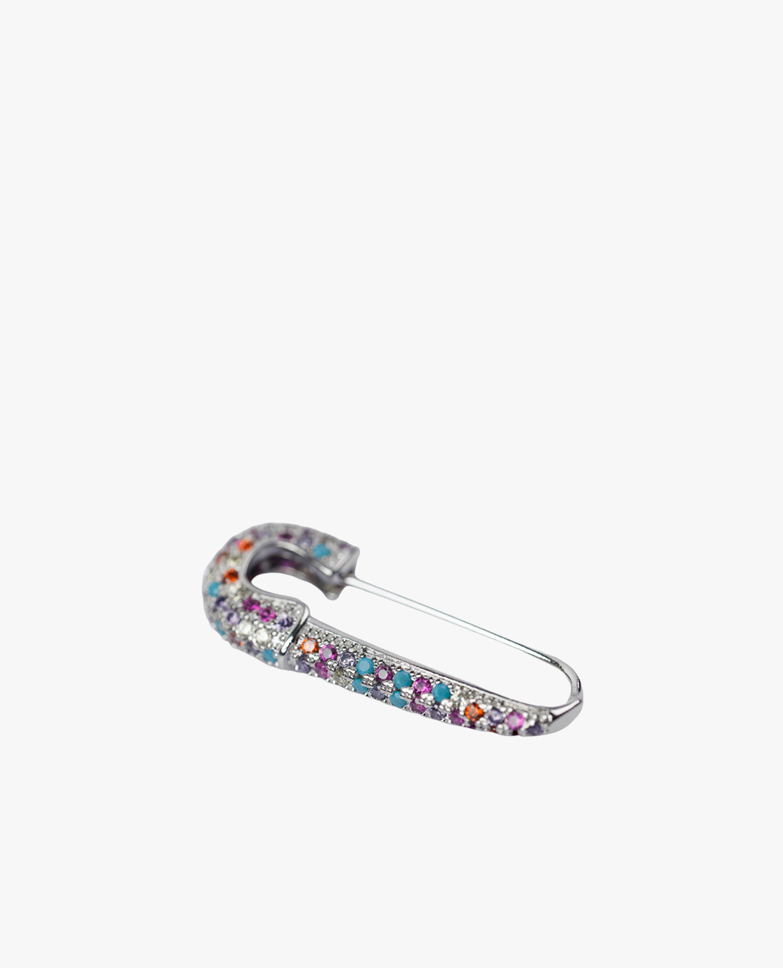 CECI - Khuyên tai nữ đơn hình kim gúc đính đá