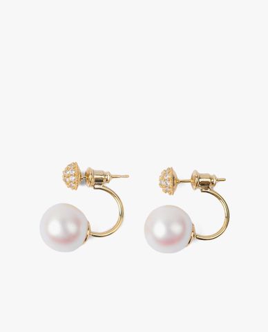  CECI - Khuyên tai nữ ngọc trai đính đá sang trọng 