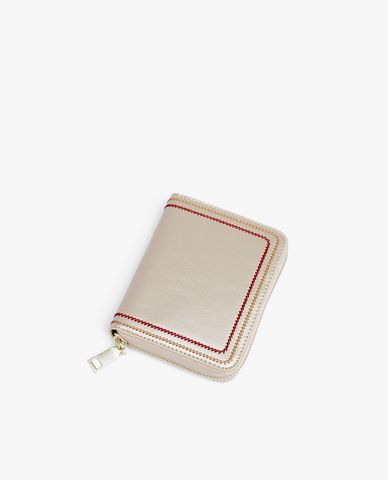  CECI - Ví nữ dáng ngắn phối khóa zip phom vuông hiện đại 