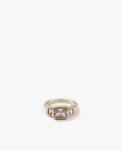  CECI - Nhẫn nữ đính đá bản to sang trọng 