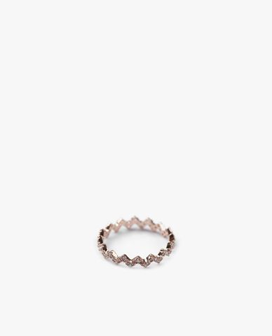  CECI - Nhẫn nữ đính đá kiểu dáng zig zag độc đáo 