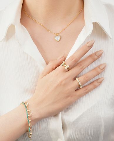  CECI - Nhẫn nữ dạng hở phối hình chiếc nơ xinh xắn 