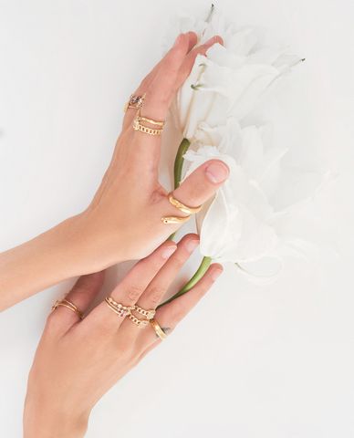  CECI - Nhẫn nữ dáng hở xoắn 2 vòng cá tính 