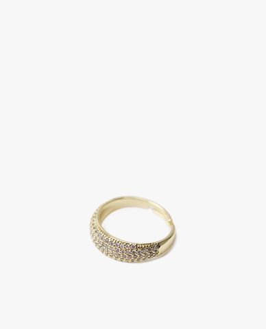  CECI - Nhẫn nữ bản vừa đính đá thời trang 