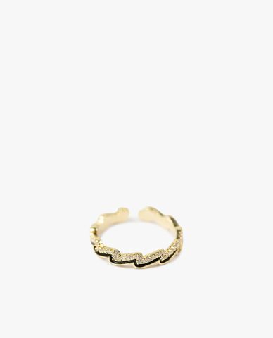  CECI - Nhẫn nữ dáng hở kiểu đường cong zigzac cá tính 