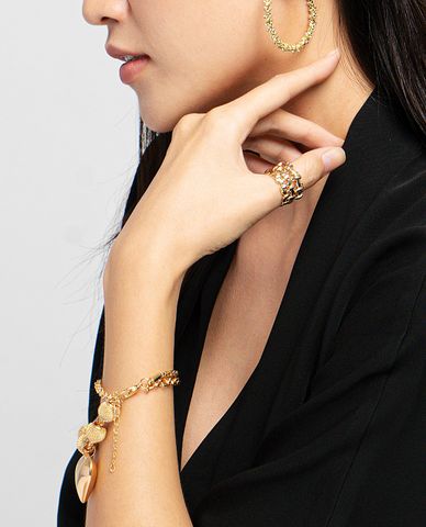  CECI - Nhẫn nữ kim loại bản to thời trang 