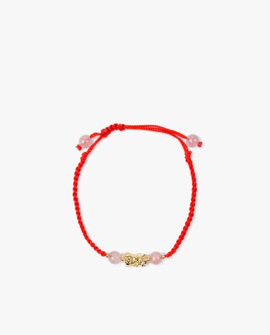  CECI - Vòng đeo tay nữ dây rút phối charm đá nổi bật 