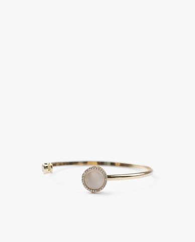  CECI - Vòng đeo tay nữ dạng hở bản mảnh phối đá sang trọng 