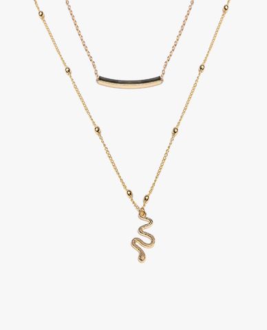  CECI - Vòng cổ nữ hai tầng chuỗi xích nhỏ nữ tính 