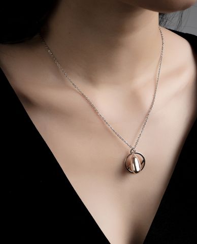  CECI - Dây chuyền nữ sợi mảnh mặt tròn thời trang 