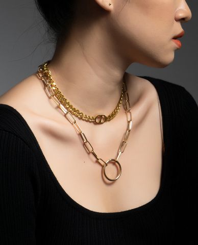  CECI - Dây chuyền nữ mắc xích bản lớn hiện đại 