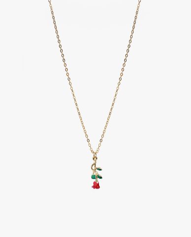  CECI - Vòng cổ nữ mặt hoa hồng nữ tính 