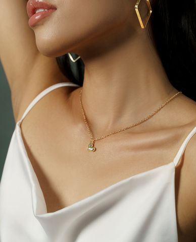  CECI - Dây chuyền nữ mặt trái tim nhỏ nữ tính 