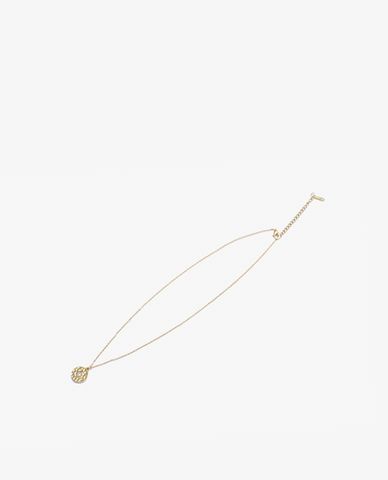  CECI - Vòng cổ nữ mặt tròn đính đá 