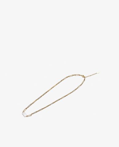  CECI - Vòng cổ nữ chuỗi xích mặt hình chữ nhật 