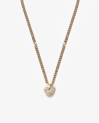  CECI - Vòng cổ nữ mắt xích phối mặt hình trái tim thời trang 