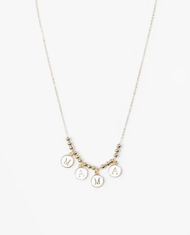  CECI - Vòng cổ nữ sợi mảnh phối mặt chữ MAMA độc đáo 