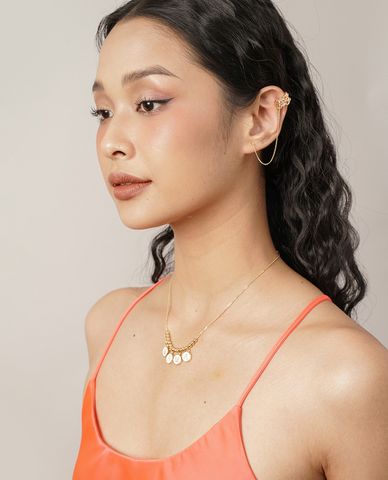  CECI - Vòng cổ nữ sợi mảnh phối mặt chữ MAMA độc đáo 