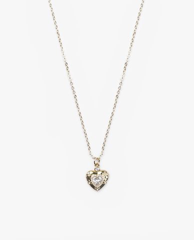  CECI - Vòng cổ nữ sợi mảnh phối mặt hình trái tim đính đá 