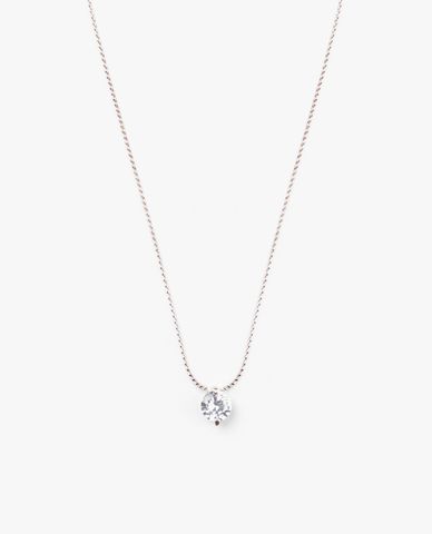  CECI - Vòng cổ nữ sợi mảnh phối mặt đá tròn thời trang 