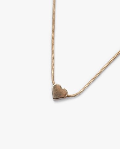  CECI - Vòng cổ nữ sợi tròn phối mặt trái tim thời trang 